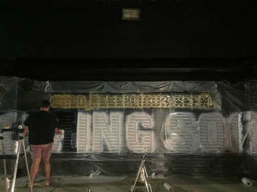 Painting the Store Front — Brewing Company in Jacksonville, FL